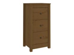 Aparador buffet cómoda armario mueble organizador cocina salón salón juego de 2 40 x 35 x 80 cm madera maciza de pino marrón 02_0036887