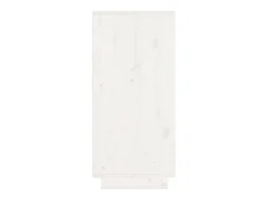 Aparador buffet cómoda armario unidad de almacenamiento organizador cocina salón salón 60 x 34 x 75 cm madera maciza de pino blanco 02_0030350