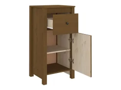 Aparador buffet cómoda armario mueble organizador cocina salón salón juego de 2 40 x 35 x 80 cm madera maciza de pino marrón 02_0036888