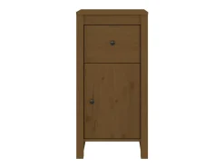 Aparador buffet cómoda armario mueble organizador cocina salón salón juego de 2 40 x 35 x 80 cm madera maciza de pino marrón 02_0036888