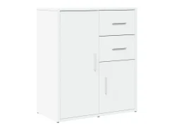 Aparador buffet cómoda armario mueble organizador cocina salón salón juego de 2 60 x 31 x 70 cm blanco madera contrachapada 02_0036676