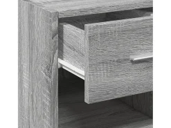 Aparador buffet cómoda armario unidad de almacenamiento organizador cocina salón salonsonoma 30 x 42,5 x 93 cm madera contrachapada gris 02_0036292