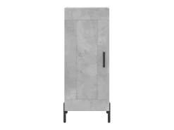 Aparador buffet cómoda armario mueble organizador cocina salón salón alto 34,5 x 34 x 180 cm madera contrachapada gris 02_0034323