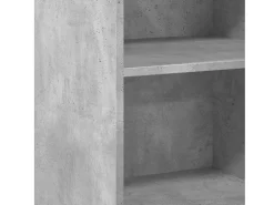 Aparador buffet cómoda armario unidad de almacenamiento organizador cocina salón salón 50 x 41 x 93 cm madera contrachapada gris 02_0031944