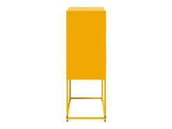 Aparador buffet cómoda armario mueble organizador cocina salón salón amarillo mostaza 68,5 x 38,5 x 107 cm acero Amarillo 02_0035704