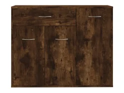 Aparador buffet cómoda armario unidad de almacenamiento organizador cocina salón salón 88 x 30 x 70 cm madera contrachapada marrón 02_0031118