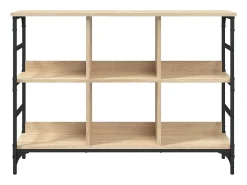Aparador buffet cómoda armario unidad de almacenamiento organizador cocina salón salón Sonoma 102 x 32 x 73,5 cm madera contrachapada marrón 02_0031478