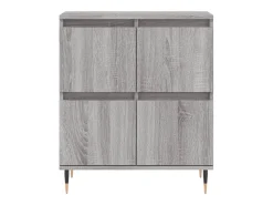 Aparador buffet cómoda armario unidad de almacenamiento organizador cocina salón salonsonoma 60 x 35 x 70 cm madera contrachapada gris 02_0036394