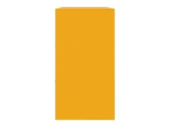 Aparador buffet cómoda armario mueble organizador cocina salón salón amarillo mostaza 99 x 39 x 73 cm acero Amarillo 02_0035711