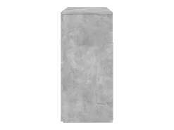 Aparador buffet cómoda armario mueble organizador cocina salón salón con luces LED 80 x 35 x 75 cm gris 02_0030006