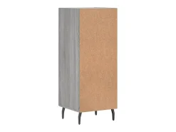Aparador buffet cómoda armario unidad de almacenamiento organizador cocina salón salón Sonoma 34,5 x 34 x 90 cm madera contrachapada gris 02_0036311