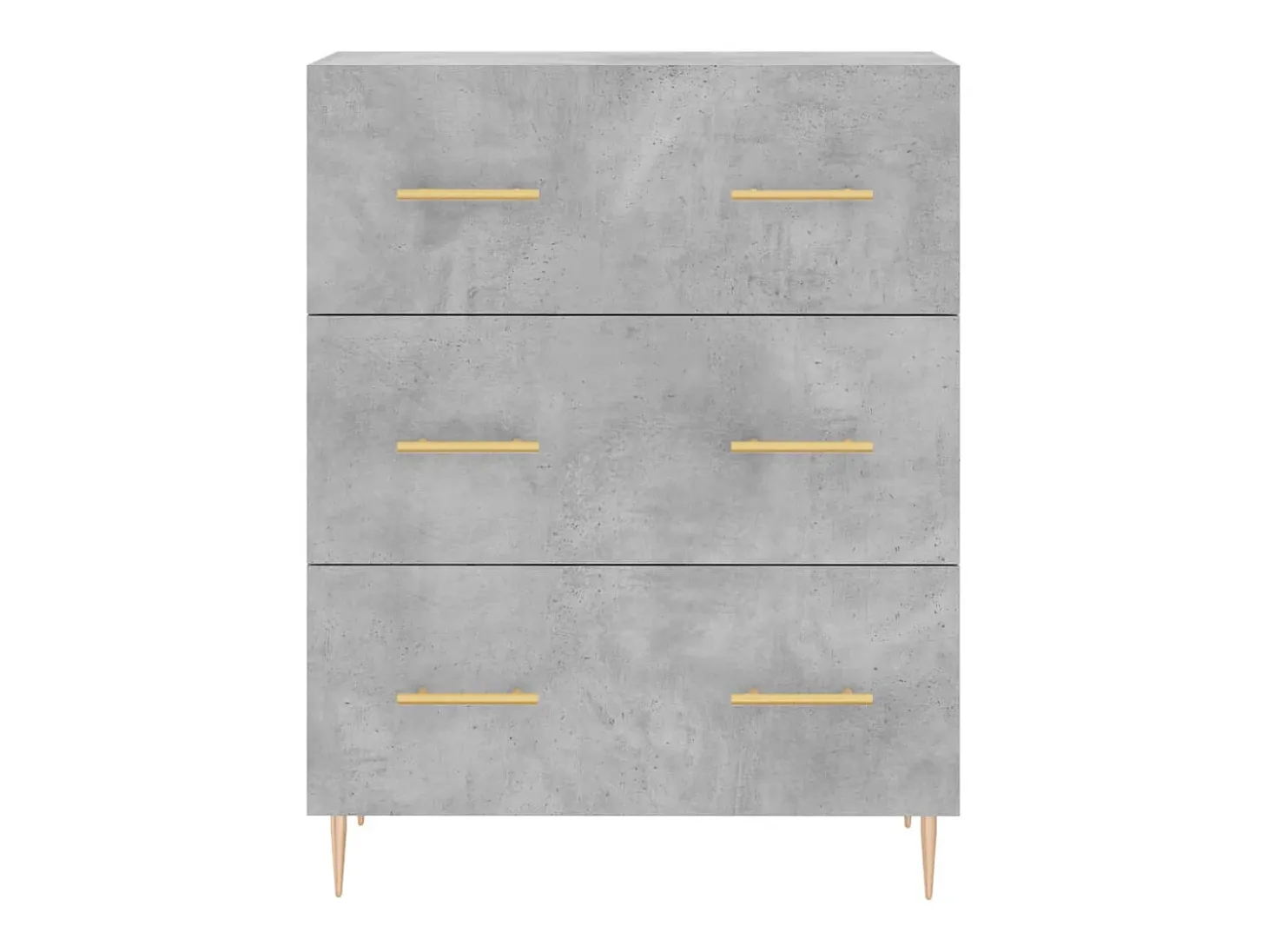 Aparador buffet cómoda armario mueble organizador cocina salón salón alto 69,5 x 34 x 180 cm madera contrachapada gris 02_0034505