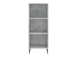 Aparador buffet cómoda armario mueble organizador cocina salón salón 34,5 x 32,5 x 90 cm madera contrachapada gris 02_0031871