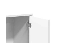 Aparador buffet cómoda armario mueble organizador cocina salón salón juego de 2 60 x 31 x 70 cm blanco madera contrachapada 02_0036674