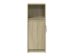 Aparador buffet cómoda armario mueble organizador cocina salón salón con Sonoma LED 38 x 34 x 100 cm madera contrachapada marrón 02_0029794
