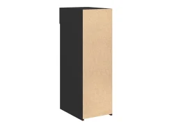 Aparador buffet cómoda armario mueble organizador cocina salón salón 30 x 42,5 x 93 cm madera contrachapada negra 02_0035863
