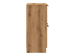 Aparador buffet cómoda armario unidad de almacenamiento organizador cocina salón sala de manualidades 60 x 30 x 70 cm madera contrachapada marrón 02_0030811