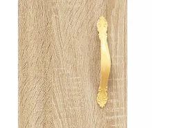 Aparador buffet cómoda armario unidad de almacenamiento organizador cocina salón salón Sonoma 34,5 x 34 x 90 cm madera contrachapada marrón 02_0031546