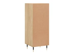Aparador buffet cómoda armario unidad de almacenamiento organizador cocina salón salón Sonoma 34,5 x 34 x 90 cm madera contrachapada marrón 02_0031546