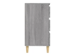 Aparador buffet cómoda armario unidad de almacenamiento organizador cocina salón salonsonoma 60 x 35 x 70 cm madera contrachapada gris 02_0036406
