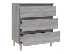 Aparador buffet cómoda armario unidad de almacenamiento organizador cocina salón salonsonoma 60 x 35 x 70 cm madera contrachapada gris 02_0036406