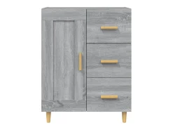 Aparador buffet cómoda armario unidad de almacenamiento organizador cocina salón salonsonoma 69,5 x 34 x 90 cm madera contrachapada gris 02_0036481
