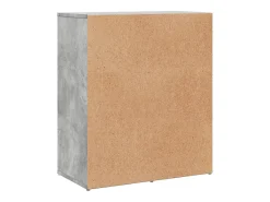 Aparador buffet cómoda armario mueble organizador cocina salón salón juego de 2 60 x 31 x 70 cm madera contrachapada gris 02_0036859