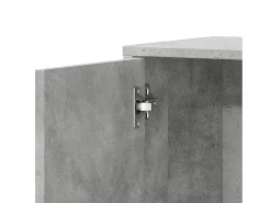 Aparador buffet cómoda armario mueble organizador cocina salón salón juego de 2 60 x 31 x 70 cm madera contrachapada gris 02_0036859