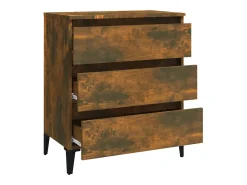 Aparador buffet cómoda armario unidad de almacenamiento organizador cocina salón salón 60 x 35 x 69 cm madera contrachapada marrón 02_0030974
