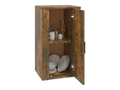 Aparador buffet cómoda armario unidad de almacenamiento organizador cocina salón salón 40 x 33 x 70 cm madera contrachapada marrón 02_0030933