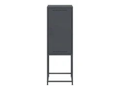 Aparador buffet cómoda armario mueble organizador cocina salón salón alto 36 x 39 x 107 cm acero antracita 02_0032199