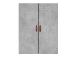 Aparador buffet cómoda armario mueble organizador cocina salón salón alto 69,5 x 34 x 180 cm madera contrachapada gris 02_0034486