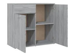Aparador buffet cómoda armario unidad de almacenamiento organizador cocina salón salonsonoma 80 x 36 x 75 cm madera contrachapada gris 02_0036537