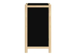 Aparador buffet cómoda armario unidad de almacenamiento organizador cocina salón salón 62 x 38 x 70 cm madera contrachapada negra 02_0036006