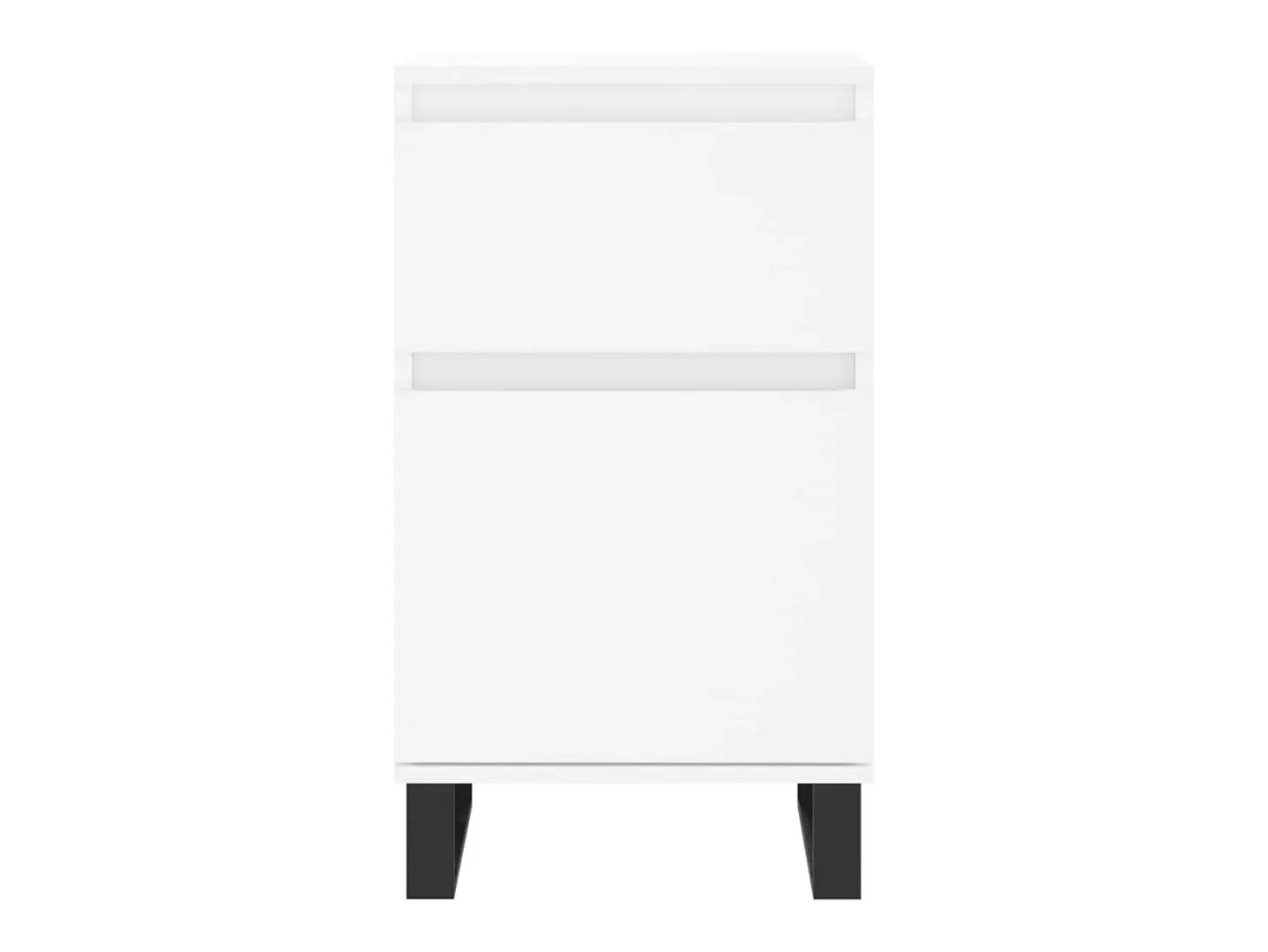 Aparador buffet cómoda armario mueble organizador cocina salón salón juego de 2 40 x 35 x 70 cm blanco madera contrachapada 02_0036661