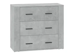 Aparador buffet cómoda gabinete unidad de almacenamiento organizador cocina salón sala de estar 3 piezas madera contrachapada gris 02_0037124