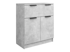 Aparador buffet cómoda gabinete unidad de almacenamiento organizador cocina sala de estar sala de estar 3 piezas madera contrachapada gris 02_0037125