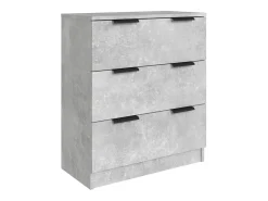 Aparador buffet cómoda gabinete unidad de almacenamiento organizador cocina sala de estar sala de estar 3 piezas madera contrachapada gris 02_0037125