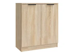 Aparador buffet cómoda gabinete unidad de almacenamiento organizador cocina sala de estar sala de estar 3 piezas madera contrachapada sonoma marrón 02_0037107