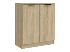 Aparador buffet cómoda gabinete unidad de almacenamiento organizador cocina sala de estar sala de estar 3 piezas madera contrachapada sonoma marrón 02_0037108