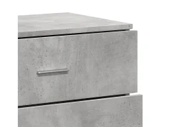 Aparador buffet cómoda gabinete unidad de almacenamiento organizador cocina sala de estar sala de estar 3 piezas madera contrachapada gris 02_0037138