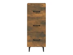 Aparador buffet cómoda mueble mueble de almacenaje organizador cocina salón salón 34,5 x 34 x 90 cm madera contrachapada marrón 02_0030892