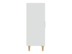 Aparador buffet cómoda mueble almacenaje organizador cocina salón salón 70 x 34 x 90 cm madera contrachapada blanco 02_0030482