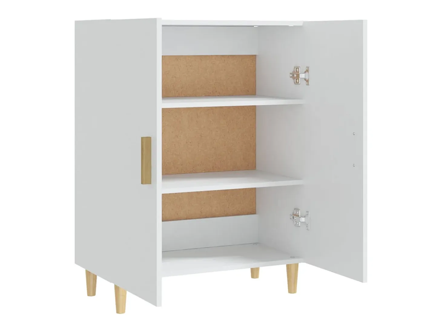 Aparador buffet cómoda mueble almacenaje organizador cocina salón salón 70 x 34 x 90 cm madera contrachapada blanco 02_0030482