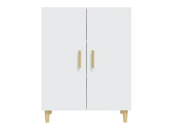 Aparador buffet cómoda mueble almacenaje organizador cocina salón salón 70 x 34 x 90 cm madera contrachapada blanco 02_0030482