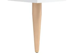 Aparador buffet cómoda mueble mueble de almacenaje organizador cocina salón salón 90 x 34 x 80 cm madera contrachapada blanco 02_0030532