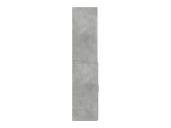 Aparador buffet cómoda mueble mueble de almacenamiento organizador cocina salón salón alto 80 x 42,5 x 185 cm madera contrachapada gris 02_0034722