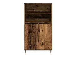 Aparador buffet cómoda mueble mueble de almacenaje organizador cocina salón salón alto madera vieja 60 x 36 x 110 cm madera contrachapada marrón 02_0035656