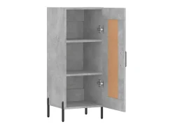 Aparador buffet cómoda mueble mueble de almacenaje organizador cocina salón salón 34,5 x 34 x 90 cm madera contrachapada gris 02_0031890