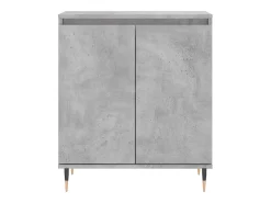 Aparador buffet cómoda mueble mueble de almacenaje organizador cocina salón salón 60 x 35 x 70 cm madera contrachapada gris 02_0031989